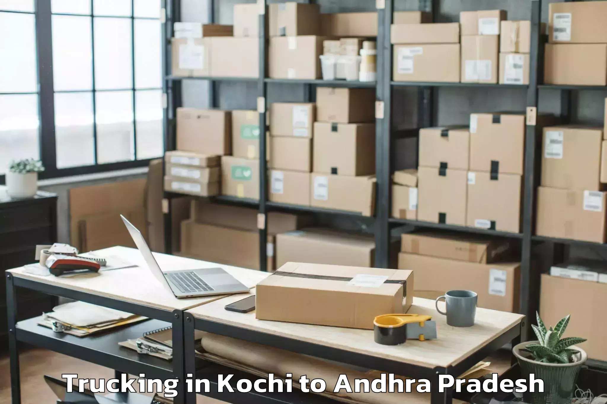 Kochi to Pallevada Trucking Booking